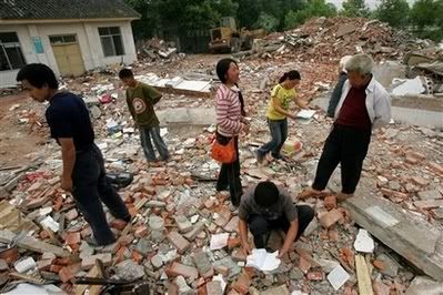 Rubble of a School