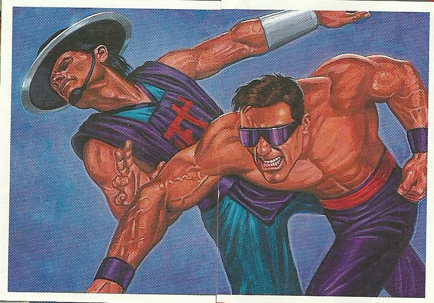 mortal kombat 9 wallpaper kung lao. Kung Lao vs Johnny Cage