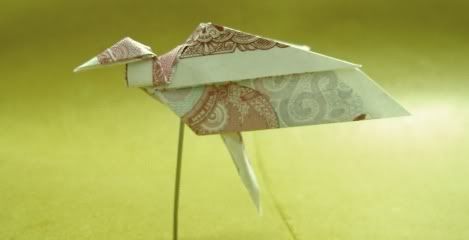 Chim Đỉnh cao nghệ thuật xếp tiền giấy Việt Nam