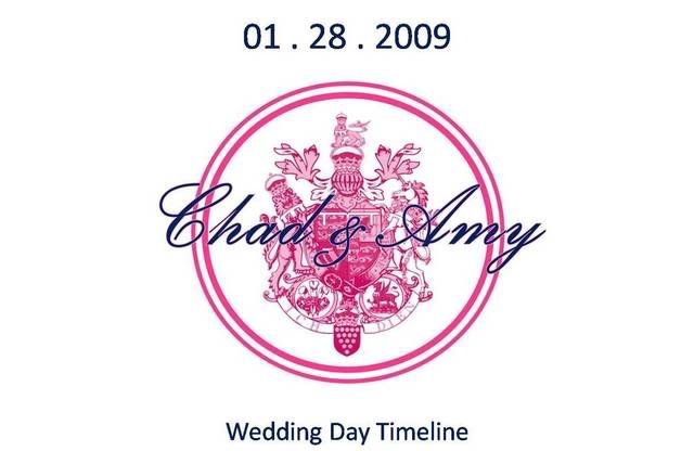 wedding day schedule Wedding Day Schedule Template