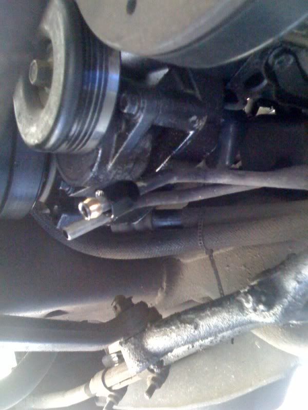 Replacing the leaking crimpon connectors for oil and trans cooler