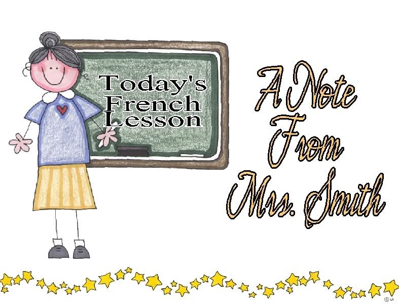 Cartoon French Teacher