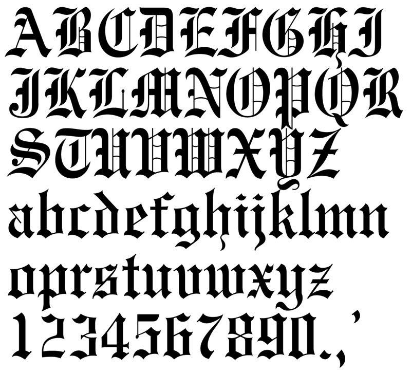 old english letters fonts. old english lettering is