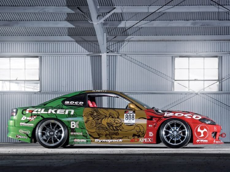 If Ross' S15 looks more like a street car than a professional drift car 