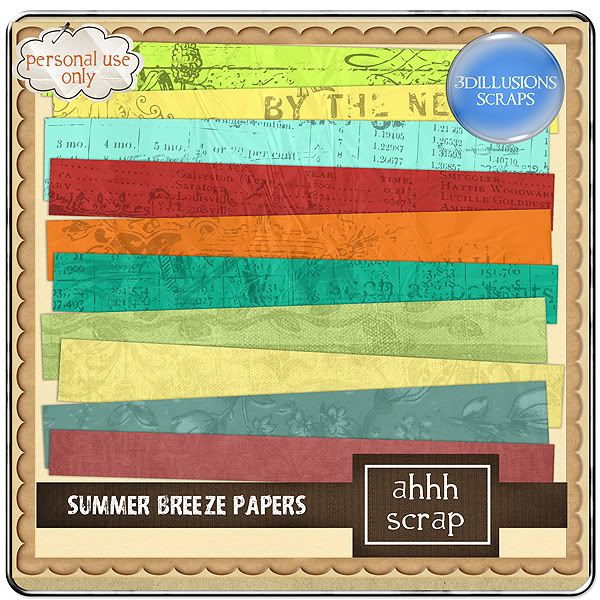 Summer Breeze Papers Kit