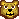Smiley toon bear face with compulsive lip-licking