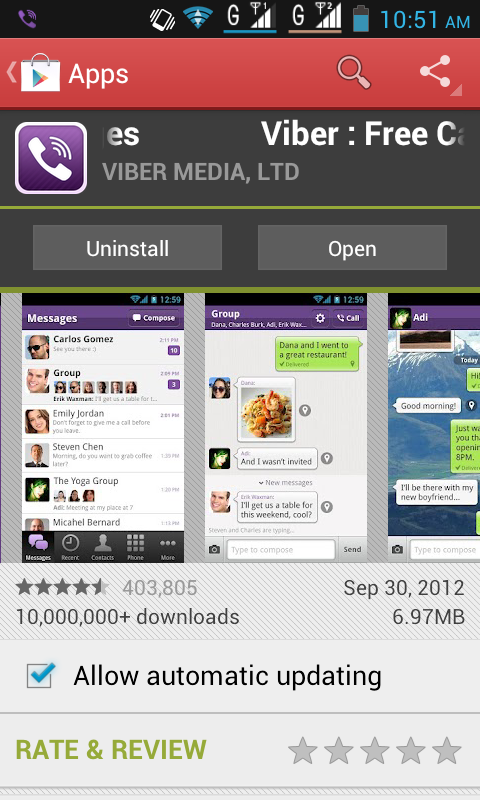 Hướng dẫn khi sử dụng Viber cho Android