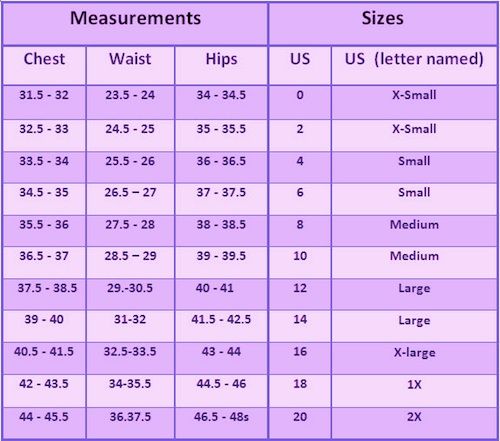 Tommy Girl Size Chart