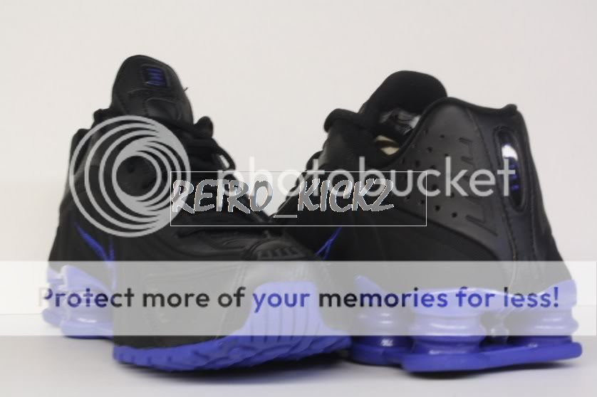 104265 074 NIKE SHOX R4 RETRO BLACK/ROYAL MAX 95 FREE LUNAR 8 12 