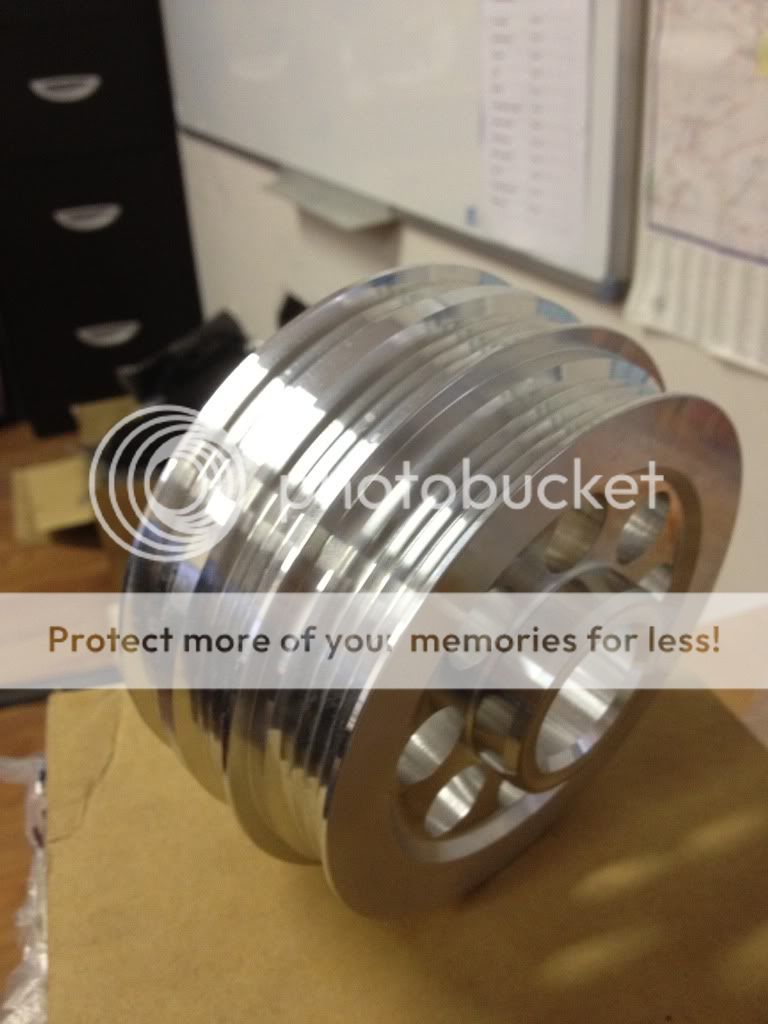 SR20det lightweight crank pulleys