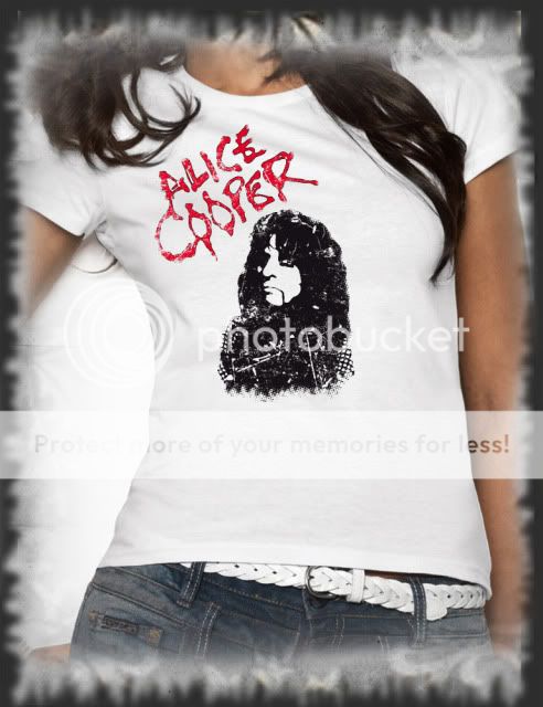 Retro, T Shirt Alice Cooper I Rock Pop, Vintage distressed