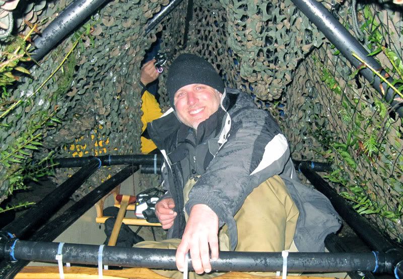 Cliff Barackman in the "death trap"